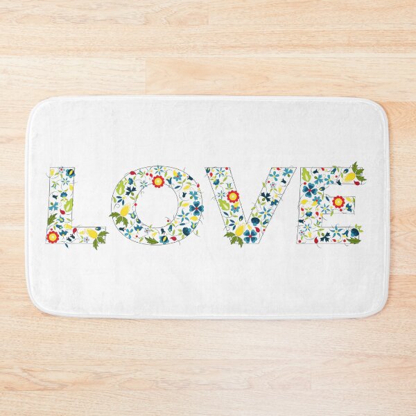 Item preview, LOVE – Polish Folk Floral Word Art Inspired by Kurpie Embroidery designed and sold by Felicytka.