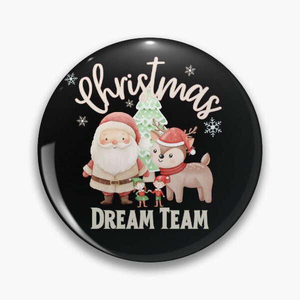 Item preview, Cute Christmas Dream Team – Santa, Reindeer & Elves designed and sold by SunandShade.