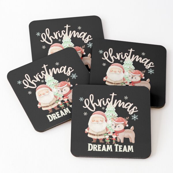 Item preview, Cute Christmas Dream Team – Santa, Reindeer & Elves designed and sold by SunandShade.
