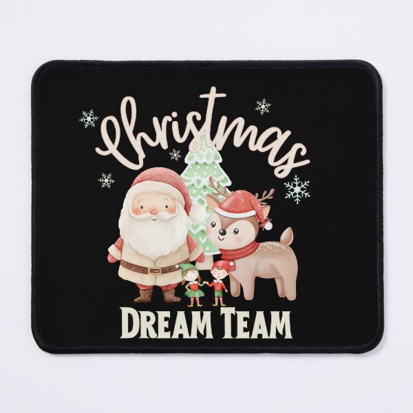Item preview, Cute Christmas Dream Team – Santa, Reindeer & Elves designed and sold by SunandShade.