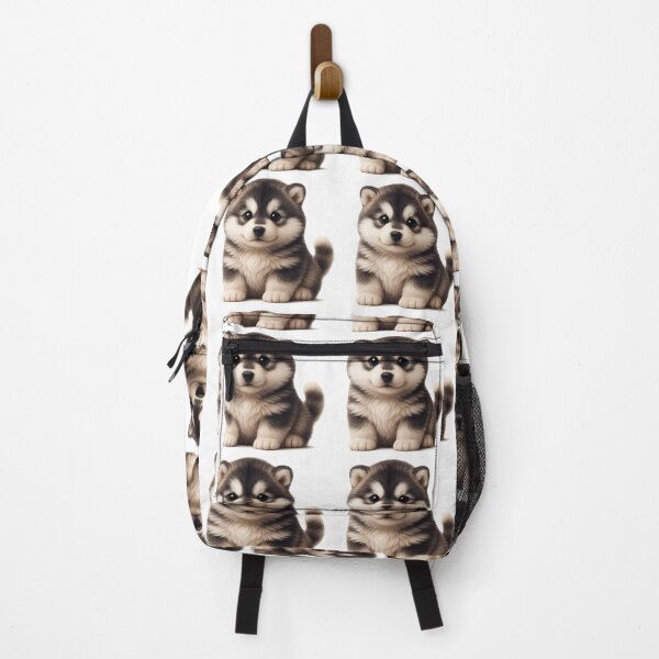 Item preview, Fluffy Husky Puppy Illustration – Cute Winter Dog Art for Pet Lovers & Cozy Gifts designed and sold by CosmoPixelArts.
