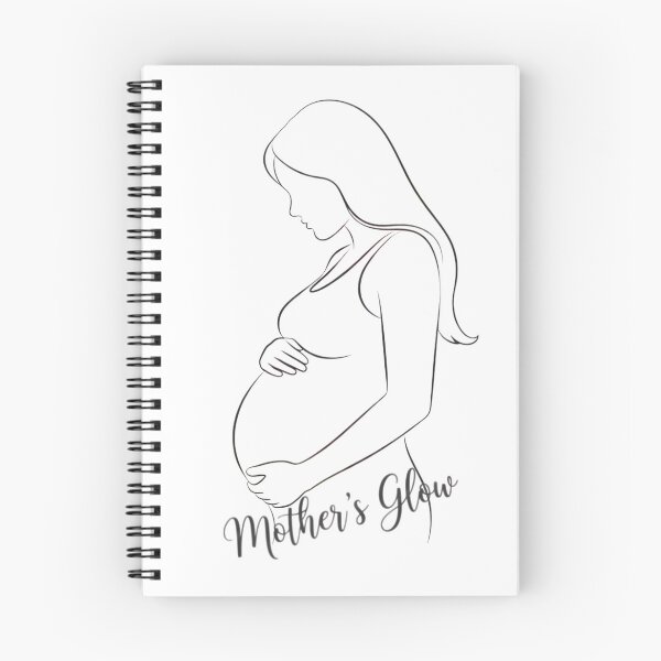 Item preview, Minimalist Pregnancy Line Art Illustration designed and sold by Pixelzo.