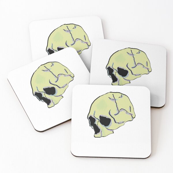 Item preview, Skully the skull - green designed and sold by HauntAndDoodles.