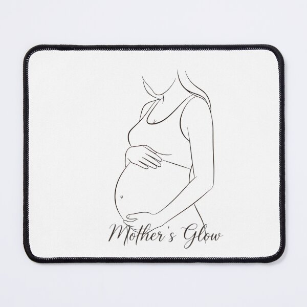 Item preview, Minimalist Pregnancy Line Art Illustration designed and sold by Pixelzo.