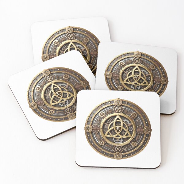 Item preview, The Clockwork Triskelion Shield designed and sold by CelticSoulShop.