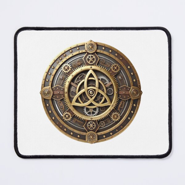 Item preview, The Clockwork Triskelion Shield designed and sold by CelticSoulShop.