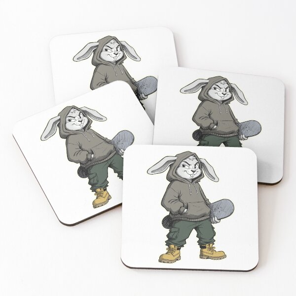 Item preview, A rabbit with a skate designed and sold by krabbaraban.