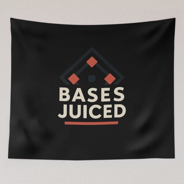 Item preview, Bases Juiced – Modern Baseball Design by Backstop & Co. designed and sold by BackstopAndCo.