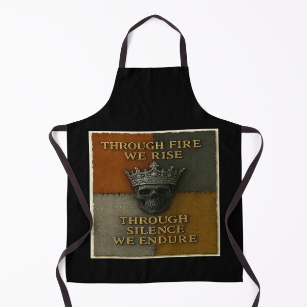 Item preview, Through Fire We Rise – Gothic Crowned Skull of Strength designed and sold by alizo74.