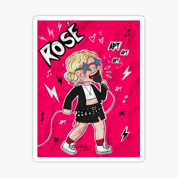 Item preview, Rosé apt design cute fanart designed and sold by Quellirarts.
