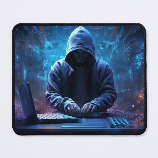 Item preview, Cyberpunk Coder – Futuristic Digital Mystery Art designed and sold by zevorgue.