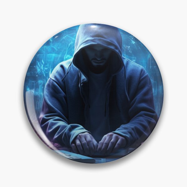 Item preview, Cyberpunk Coder – Futuristic Digital Mystery Art designed and sold by zevorgue.