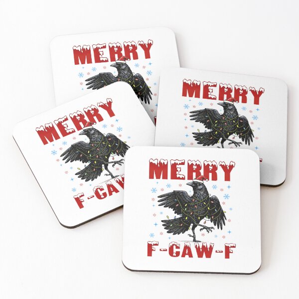 Item preview, F-Caw-F Christmas Crow Funny Goth Christmas  designed and sold by FerminVigo.
