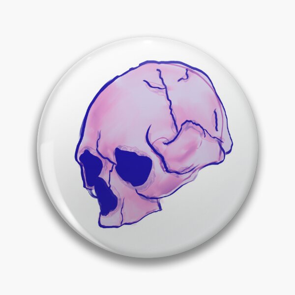 Item preview, Skully the skull - purple designed and sold by HauntAndDoodles.