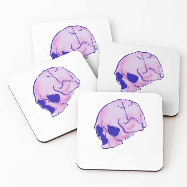 Item preview, Skully the skull - purple designed and sold by HauntAndDoodles.