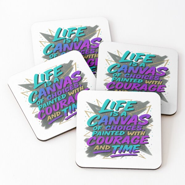 Item preview, Life is a Canvas of Choices – Inspirational Quote Typography designed and sold by alizo74.
