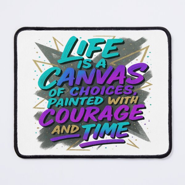 Item preview, Life is a Canvas of Choices – Inspirational Quote Typography designed and sold by alizo74.