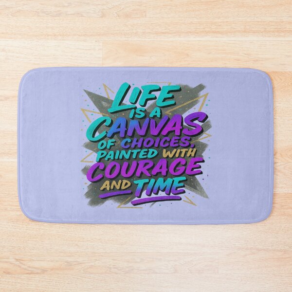 Item preview, Life is a Canvas of Choices – Inspirational Quote Typography designed and sold by alizo74.