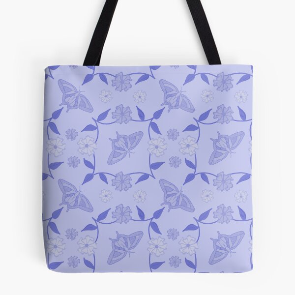 Item preview, Butterflies and Petals Pattern in Periwinkle designed and sold by designsbyklm.