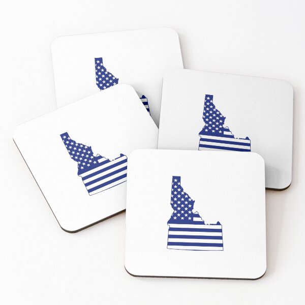 Item preview, Idaho USA Flag Silhouette – Stars and Stripes State Outline designed and sold by Paper Drip.