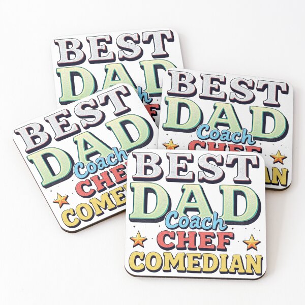 Item preview, Best Dad Coach Chef Comedian Father's Day Gift designed and sold by SholoStudio.