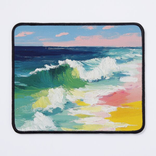 Item preview, Abstract coast with waves and beach designed and sold by ArtHouseNiklas.