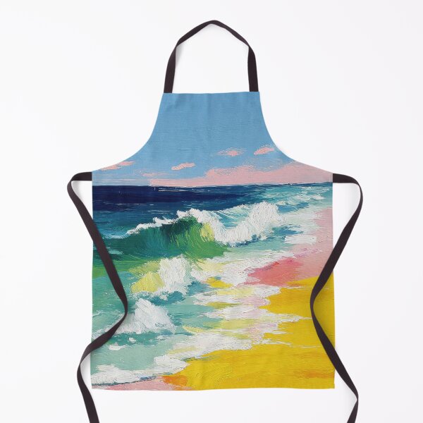 Item preview, Abstract coast with waves and beach designed and sold by ArtHouseNiklas.