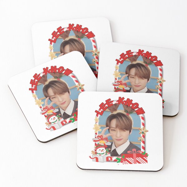 Item preview, Stray Kids Lee Know Christmas Collage: Festive Kpop Cheer Merry Christmas Stay designed and sold by AJUNICE STUDIO.