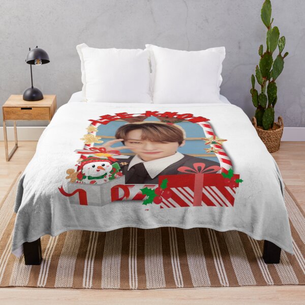 Item preview, Stray Kids Lee Know Christmas Collage: Festive Kpop Cheer Merry Christmas Stay designed and sold by AJUNICE STUDIO.
