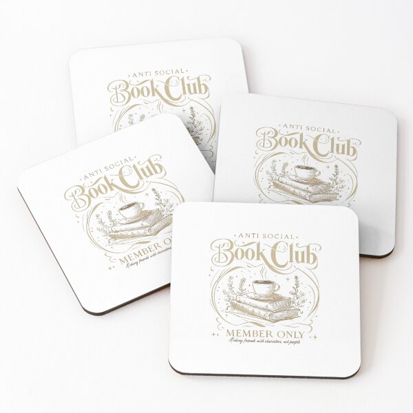 Item preview, Anti Social Book Club: Dark Academia Reader & Coffee Lover Design designed and sold by HBDStudio.