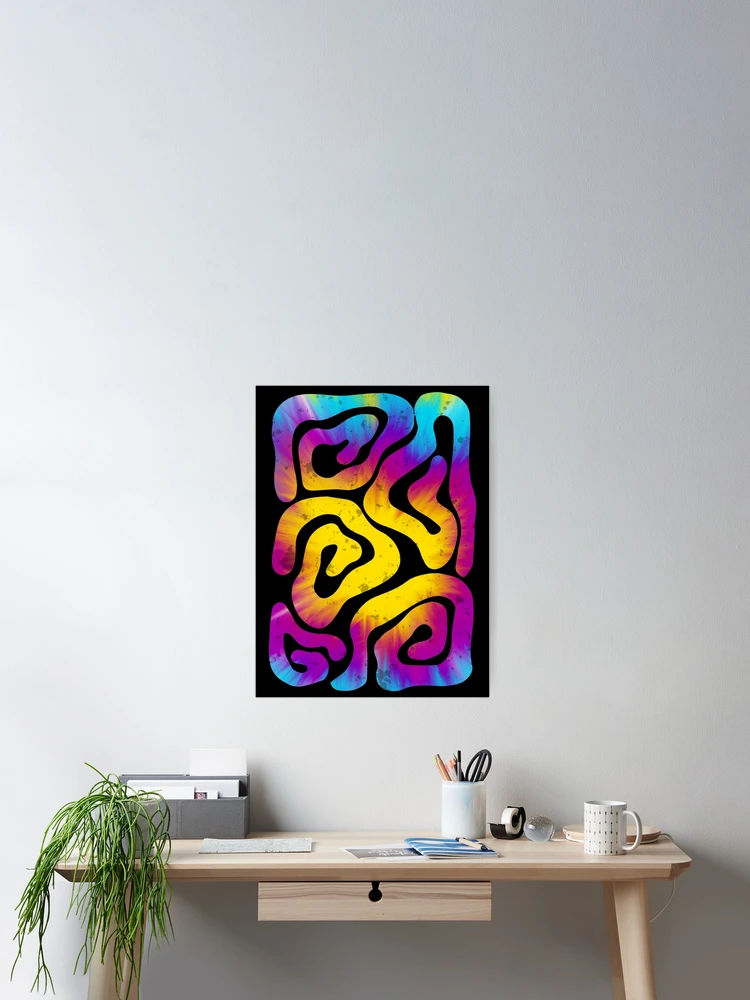 Thumbnail 2 of 3, Poster, Psychedelic Pattern designed and sold by Pixel & Petal.