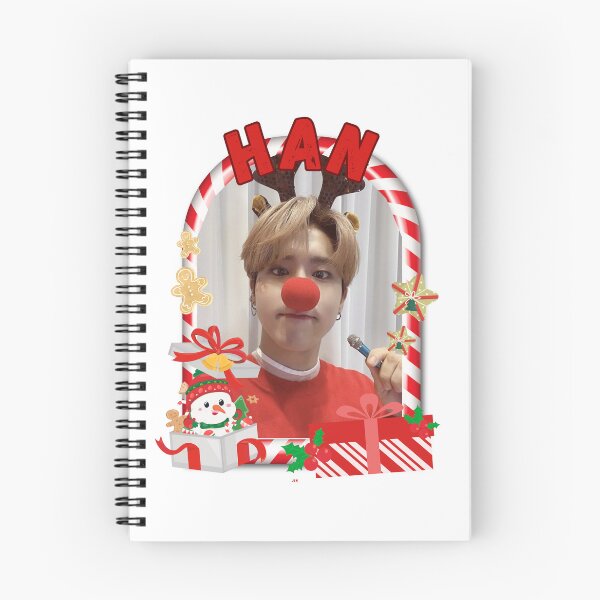 Item preview, Stray Kids Han Christmas Collage: Festive Kpop Cheer Merry Christmas Stay designed and sold by AJUNICE STUDIO.