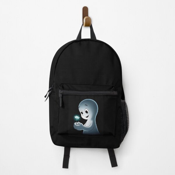 Item preview, Melancholy Casper with Glowing Flower - Minimalist Ghost Art designed and sold by Pro AguiZoul Art.
