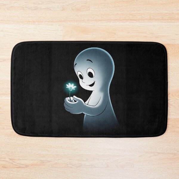 Item preview, Melancholy Casper with Glowing Flower - Minimalist Ghost Art designed and sold by Pro AguiZoul Art.