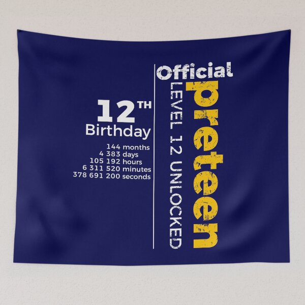 Item preview, 12th Birthday - Official Preteen Level 12 Unlocked Funny Gift designed and sold by NH2019.