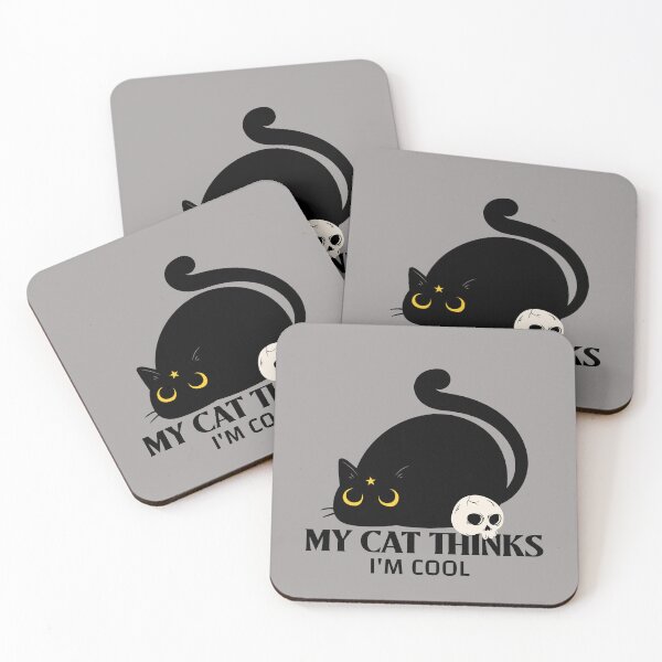 Item preview, MY CAT THINKS I'M COOL designed and sold by JusTiceT-shirts.