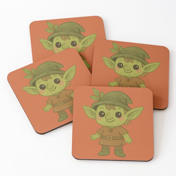 Item preview, Cute Forest Goblin – Whimsical Fantasy Creature Illustration designed and sold by GalleryGlow Fantasy Art.