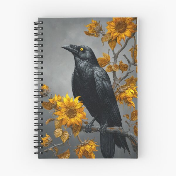 Item preview, Gothic Fantasy - Crow and Sunflowers designed and sold by scicilysimonee.
