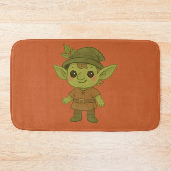 Item preview, Cute Forest Goblin – Whimsical Fantasy Creature Illustration designed and sold by GalleryGlow Fantasy Art.