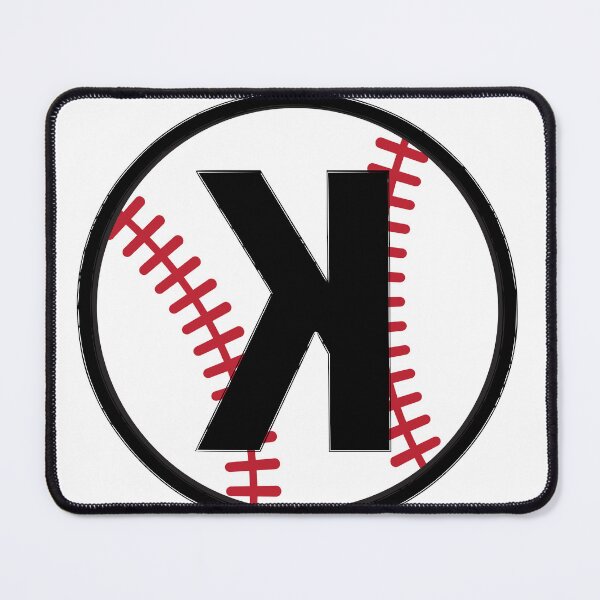 Item preview, Caught Looking – Backward K Baseball Design by Backstop & Co. designed and sold by BackstopAndCo.