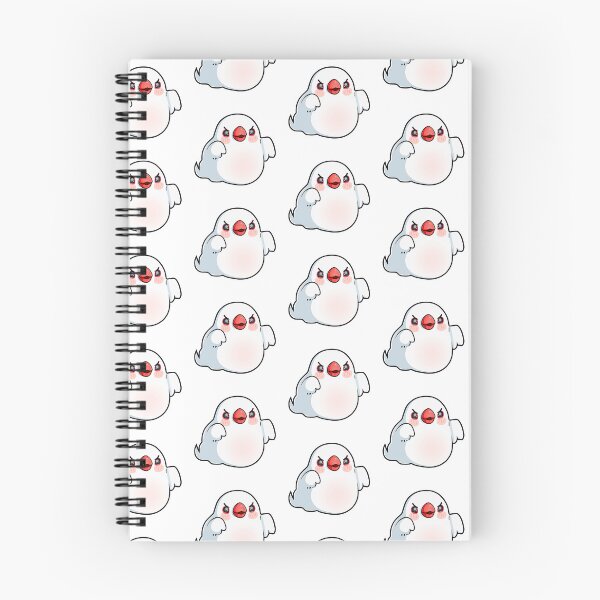 Item preview, Ghost White Java Finch Bird designed and sold by Maryoshi-143.
