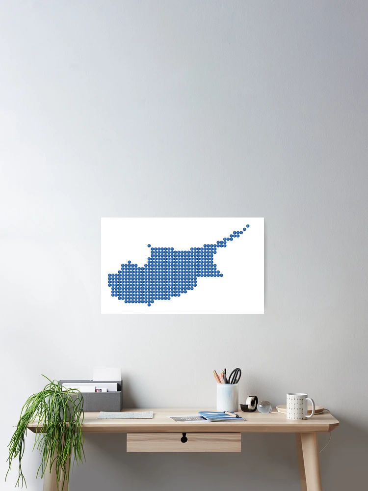 Thumbnail 2 of 3, Poster, Blue Rhinestone Cyprus designed and sold by TheIconSmith.