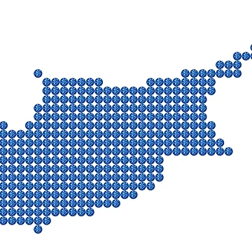 Artwork thumbnail, Blue Rhinestone Cyprus by TheIconSmith