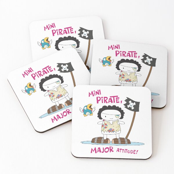 Item preview, Mini Pirate, Major Attitude! – Pirate Design designed and sold by Sore Creations.