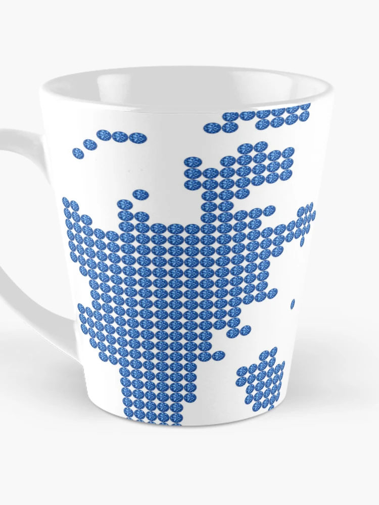 Thumbnail 3 of 4, Coffee Mug, Blue Rhinestone Denmark designed and sold by TheIconSmith.