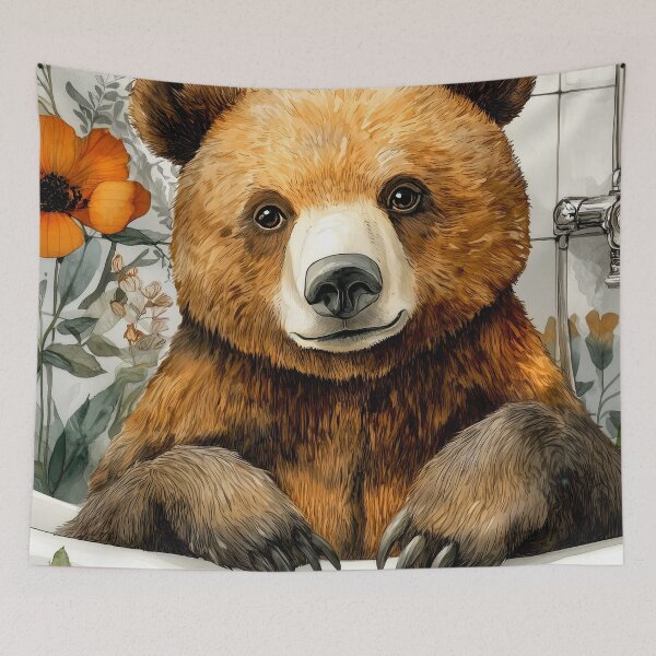 Item preview, Bear in bathtube designed and sold by JBJart.