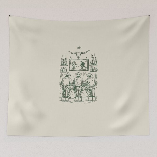 Item preview, Cowboy Bar Watching Hockey Night designed and sold by Oniyasha.