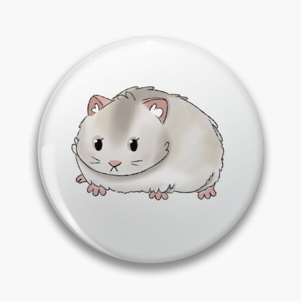 Item preview, Winter White Dwarf Hamster Kawaii Illustration designed and sold by casserolepets.