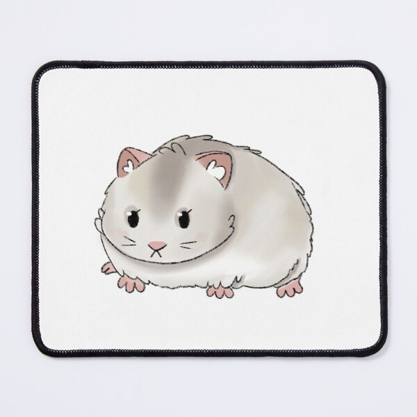Item preview, Winter White Dwarf Hamster Kawaii Illustration designed and sold by casserolepets.