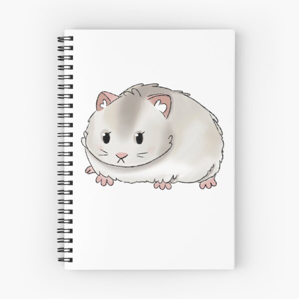 Item preview, Winter White Dwarf Hamster Kawaii Illustration designed and sold by casserolepets.